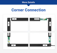 Marco de Pantalla Táctil Infrarroja de 43 Pulgadas, Panel Multitáctil, Kit de Superposición de Marco Táctil IR para Smart TV