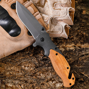 Đa chức năng thép không gỉ bền xử lý EDC ngoài trời gấp săn bắn dao với kính ngắt dây cắt clip-diy OEM - Product Image 3