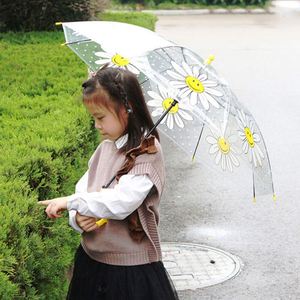 Lindo Paraguas Manual Transparente a Prueba de Viento para Niños y Niñas con Estampado de Dibujos Animados de Animales y Dinosaurios, Regalo para el Regreso a Clases - Product Image 3