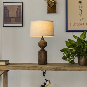 Chất lượng cao trang trí nội thất mộc mạc gỗ hoàn thành bảng đèn với cơ sở bằng gỗ - Product Image 2