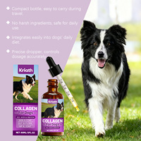 Complément liquide de collagène pour animaux de compagnie en gros pour la santé de la peau, du pelage, des articulations et de la digestion Compléments liquides de collagène pour chiens avec biotine