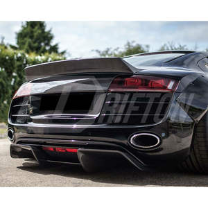 Coffre arrière en fibre de carbone HighKick pour Audi R8 Gen1 (2007-2015) avec tissage 3K/6K/12K et finition brillante/mate, protection UV - Product Image 2