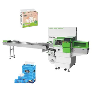 Enkele Horizontale Vullen Vorm Gezicht Afdichting Tissue Pocket Semi Automatische Servet Verpakking Machine Van Lepels En Servet