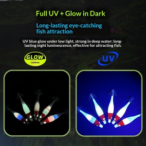 Hameçons UV phosphorescents puissants pour la pêche de nuit – Lot de 100 pièces – Pour la pêche en eau salée, montage de <span class=keywords><strong>bateau</strong></span>, style canon à tube soufflant fait <span class=keywords><strong>maison</strong></span> - Product Image 4