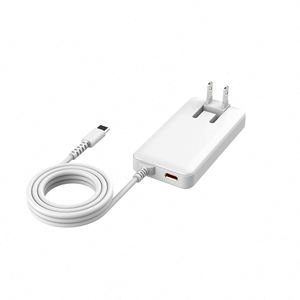 Pd65w Slim Loại-C tường sạc khối foldable180degre nhanh chóng sạc khối cổng kép PD điện với 1.5m thêm dài USB C Cáp - Product Image 1