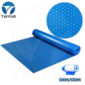 Taiyue Logo personnalisable couverture de piscine à bulles en polyéthylène <span class=keywords><strong>maison</strong></span> bleu noir et argent pour piscine de parc aquatique - Product Image 2