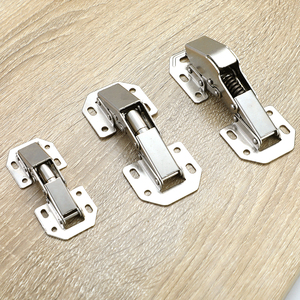 Muebles americanos de 3/4 pulgadas, fácil instalación, <span class=keywords><strong>bisagras</strong></span> de rana de cierre suave hidráulico normal para armarios - Product Image 1