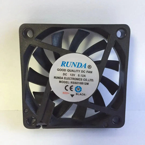 محرك روندا بدون فرش 60 ، تيار مستمر 5 فولت 12 فولت مروحة تبريد عالية الكفاءة 60 × 60 × 10 ، لأجهزة الكمبيوتر والخوادم - Product Image 2