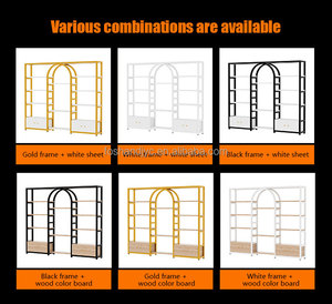 Duy Nhất Hai Mặt Màu Đen Bạc Siêu Thị Kệ Vẻ Đẹp Cửa Hàng Giá Hiển Thị Kim Loại Đứng Bán Lẻ Tóc Giả Lưu Trữ Ngăn Kéo Cửa Hàng Phần Cứng - Product Image 4