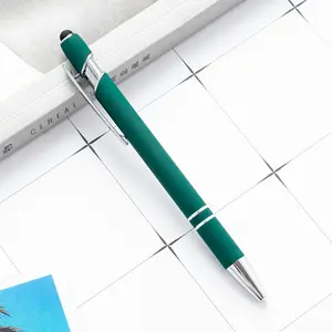 Penne a sfera su ordinazione di tocco della penna del metallo dello stilo della penna di logo del regalo promozionale per la promozione