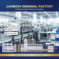 Scellant en silicone neutre de qualité supérieure, adhésif résistant aux intempéries à haute élasticité pour fenêtres, portes, verre, construction JUNBOM95014