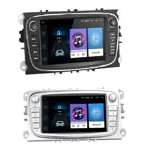 Android araba radyo dvd video Autoradio 11 7 "Stereo GPS navigasyon WIFI MP5 BT FM 2 din araba yok DVD multimedya oynatıcı Ford için