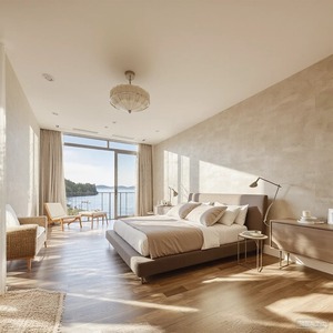 Armoire sur mesure de <span class=keywords><strong>style</strong></span> méditerranéen blanc |   Armoire de rangement moderne pour chambre à coucher au design naturel pur - Product Image 5