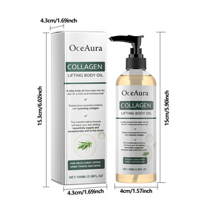 OCEAURA Olio da <span class=keywords><strong>Massaggio</strong></span> 100% Naturale con Collagene di Semi Puri <span class=keywords><strong>per</strong></span> Nutrire, Levigare, Rassodare e Tonificare la Pelle 100ml - Product Image 2