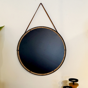 Quốc gia phong cách sắt gỗ khung tròn treo gương nhà phòng khách hành lang hiên trang trí tường gương - Product Image 6