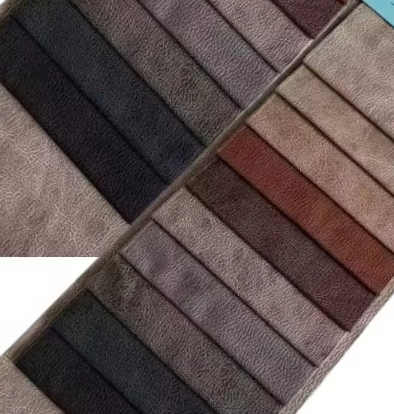 Leather Faux Leather Fabric PVC Bronzing
