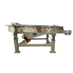 Machine de classification de copeaux de bois à tamis vibrant linéaire rectangulaire industriel, deux moteurs vibrants, acier inoxydable - Product Image 4