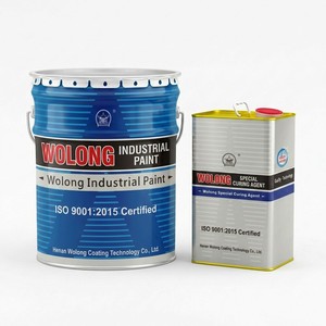 Revestimiento Líquido Epóxico Bicomponente <span class=keywords><strong>de</strong></span> Zinc Amarillo Wolong para Pasivación Antioxidante en Maquinaria Pesada y Buques - Product Image 4