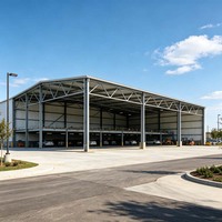 Garage in Struttura d'Acciaio Monostrato con Supporto Ingegneristico Avanzato per Parcheggio Veicoli in Aziende Agricole e Siti Industriali