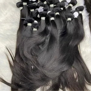 Rohe brasilia nische Jungfrau Echthaar produkte Günstige lange 40 Zoll gerade Nagel haut ausgerichtet Echthaar Bündel natürliche Haar verlängerung