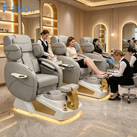 Chaise de pédicure professionnelle de qualité commerciale, chaise de spa pour les pieds de luxe pour salon de manucure