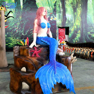 Estatua <span class=keywords><strong>de</strong></span> Sirena Animatrónica <span class=keywords><strong>de</strong></span> Fibra <span class=keywords><strong>de</strong></span> Vidrio con Temática Marina, Tamaño Real, para Promenadas, Centros Comerciales y Esculturas <span class=keywords><strong>de</strong></span> Arte para Paisajes Exteriores - Product Image 3