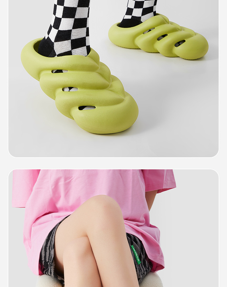 Platform Slippers Home Sandals Woman Summer Men Casual Slides Breathable Beach Shoes