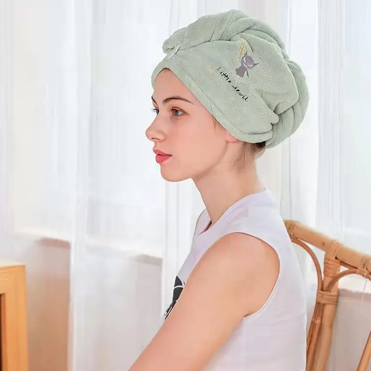 Hot bán tóc khăn quấn Khăn Turban sợi nhỏ siêu thấm Microfibre tóc khăn quấn