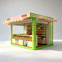 Contenedor Expandible Tipo Casa, Edificio Comercial Personalizado, Oficina, Hotel, Cafetería, Tienda de Té con Leche, Sala de Actividades, Área Escénica