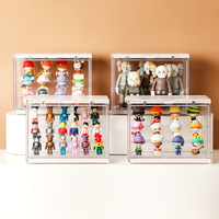 Conteneur de rangement carré pour figurines Funko Pop personnalisées en gros, mini figurines empilables, protection d'affichage