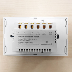Interruptor de Cortina Inteligente Wi-Fi de 2 Ganglios y 1 Vía con Panel Táctil de 10A para PC, Compatible con <span class=keywords><strong>Alexa</strong></span>/Google Home/<span class=keywords><strong>IFTTT</strong></span> (Versión EE. UU.) - Product Image 6