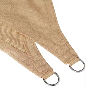 160GSM180GSM Jardin Parking Triangle Rectangle Auvent Étanche Plastique HDPE Pare-Soleil Voiles Extérieur Ivoire Beige - Product Image 6