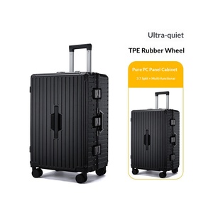 20 Inch Sanqi Large-Capacity Multifunctional Spinner Suitcase with Neoprene Material and Lock Unisex Carry-On <strong>Trolley</strong> - Product Image 3