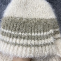 Bonnet d'hiver en laine mélangée style nordique pour femme, avec cache-oreilles, doux et chaud, idéal pour la neige, les voyages et les activités de plein air, style scandinave, tendance