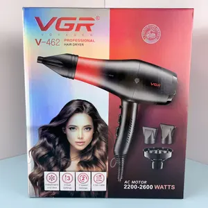 Vgr V-461New tasarım 2200-2600w güçlü elektrikli yüksek hızlı Salon profesyonel saç kurutma makinesi