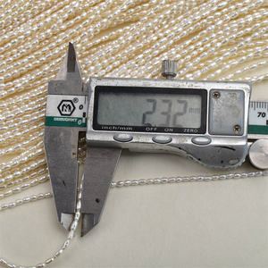 2-3Mm Mini Kleine Rijst Ovale Druppel Gekweekte Parel Natuurlijke Zoetwaterparel Handgemaakte Diy Streng Losse Parel Kralen - Product Image 6