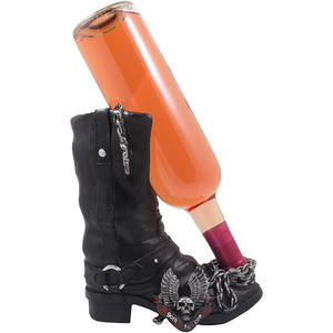 Présentoir décoratif noir pour moto, support de <span class=keywords><strong>bouteille</strong></span> d'alcool ou de vin - Product Image 1