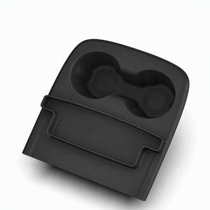 Center <b>Console</b> Cup Holder for Model Y Standard 2026 New Accesorios Para Automovil <b>Black</b> and Grey Easy Clean Washable TPE - Product Image 1