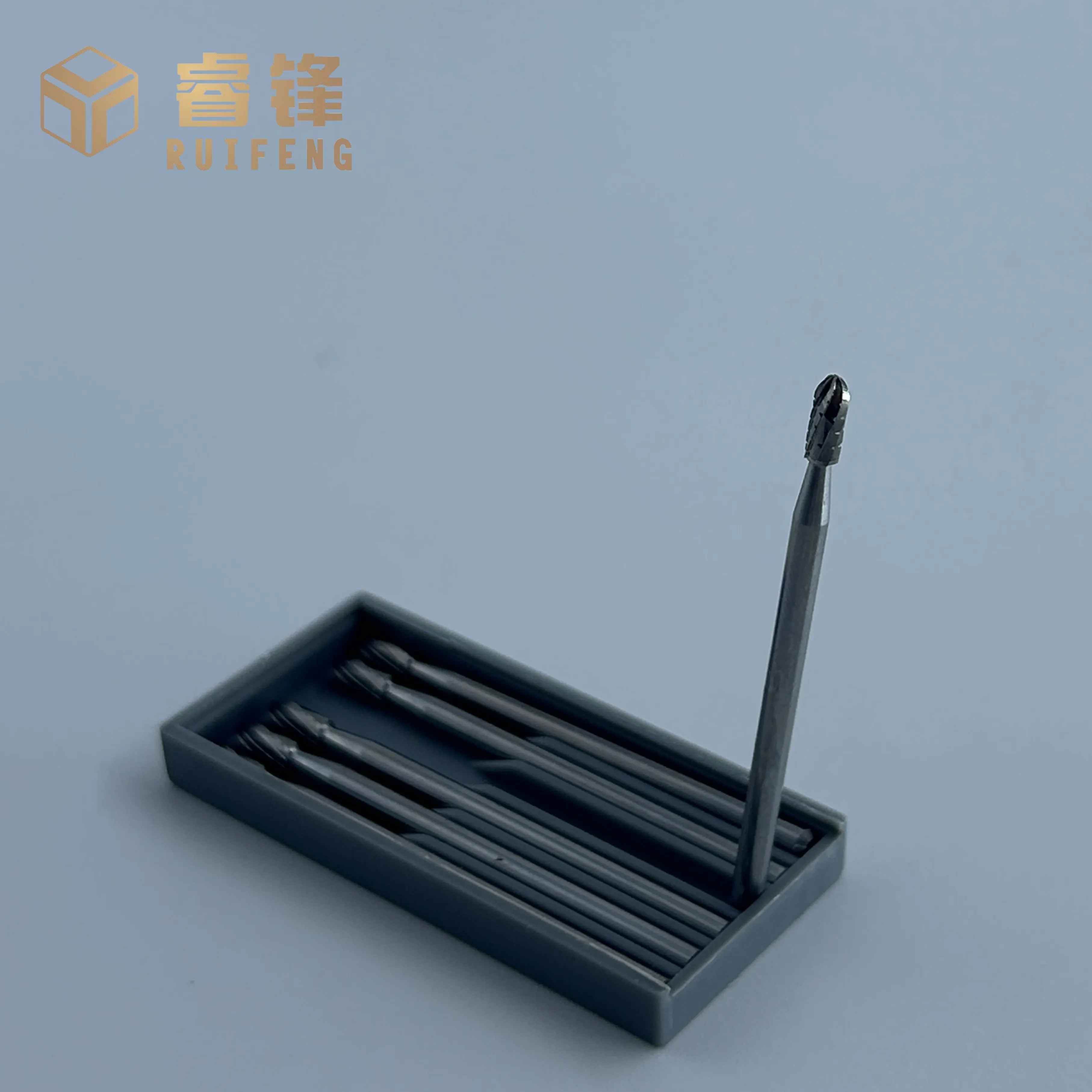 Ruifeng Strong High Quality Carbide Burs For Lab Use Straight Dome End Spiral Cut Kit For Jewelry Making Carving Steel