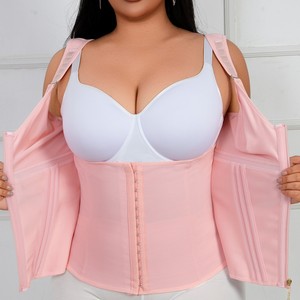 Corsetto Modellante in Rete di Nylon con 17 Stecche in Acciaio per Donna, Gilet Stile Reggiseno <span class=keywords><strong>Push</strong></span>-<span class=keywords><strong>Up</strong></span> con Controllo Pancia - Product Image 4