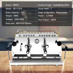 เครื่องชงกาแฟอัตโนมัติ 1450W พร้อมเครื่องทำกาแฟเอสเพรสโซอัตโนมัติ เครื่องชงกาแฟสำนักงาน GRS เครื่องทำกาแฟเอสเพรสโซ - Product Image 6