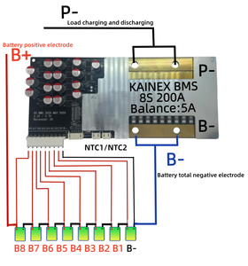 Placa de Protección de Batería LiFePO4 de Iones de Sodio 8S 3.2V 25.6V 100A 200A 400A con Balanceo Activo 5A para Almacenamiento de Energía Solar - Fabricante - Product Image 2