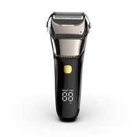 Rasoir Électrique Professionnel Rechargeable à Grille Vibrante Lavable, Portable avec Écran LCD, pour Hommes