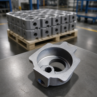 Support de boîtier en fonte ductile GGG50 usiné CNC de précision, pièces moulées sur mesure OEM pour machines industrielles