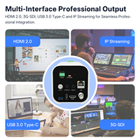 Mélangeur/Commutateur Vidéo USB/HDMI/LAN POE, Équipement de Diffusion Professionnel, Caméra de Streaming 4K pour le Shopping en Direct
