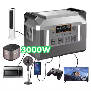 Station d'alimentation portable 5000W 3000W 1500W 600W, générateur solaire polyvalent 300W avec une puissance de sortie élevée - Product Image 2