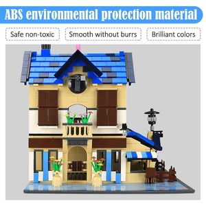 5311 1298 Uds MOC casa ladrillos juguetes ciudad calle vista campo Villa <span class=keywords><strong>arquitectura</strong></span> bloques de construcción para niños - Product Image 3