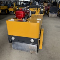 Compacteur vibrant à double tambour autopropulsé de 450 kg, moteur diesel Changfa 178 refroidi par air, pour le remblaiement de fossés