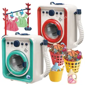 Eğitim simülasyon elektrikli Mini çamaşır makine oyuncak çamaşır makinesi oyna