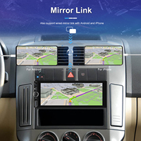 Podofo1 Din autoradio sans fil Carplay Android Auto voiture lecteur MP5 6.86 ''IPS écran tactile BT FM RDS rétro-éclairage coloré type-c